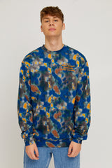 Navy Printed