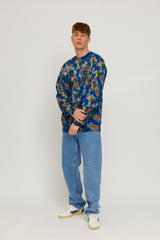 Navy Printed